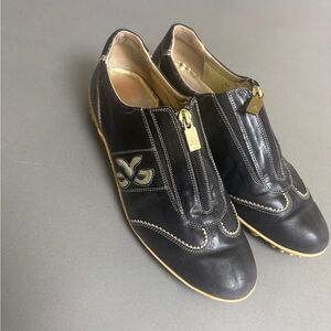 Walter Genuin Black and Gold Women’s Golf Shoes